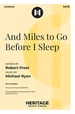 And Miles to Go Before I Sleep